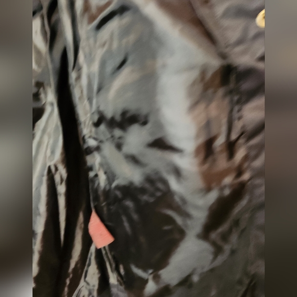 Yoki Quilted Sleeve Longer Length Black Rain Jacket, Size M - Picture 3 of 7